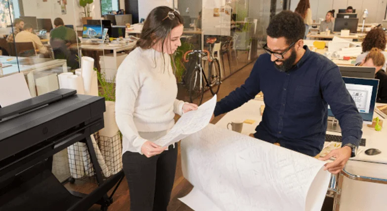 Друк в один клік через HP Click на плотері HP DesignJet